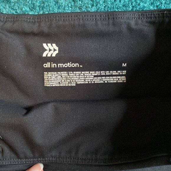 All In Motion Black Leggings-Size Medium - Picture 2 of 2